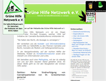 Tablet Screenshot of gruene-hilfe.de